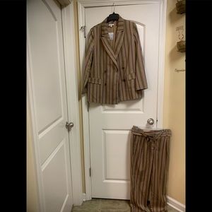 Pin stripped 2piece double breasted suit